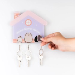 COLGADOR DE LLAVES CON LLAVERO PUSHEEN