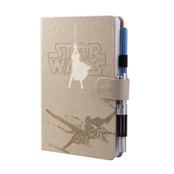 CUADERNO PREMIUM A5 CON BOLIGRAFO SABLE DE LUZ STAR WARS LUKE SKYWALKER