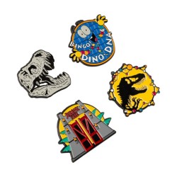 SET DE 4 PINS JURASSIC PARK