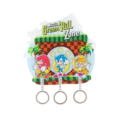 COLGADOR DE LLAVES CON LLAVERO SONIC