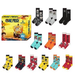 Caja regalo 12 pares calcetines One Piece talla 41/46
