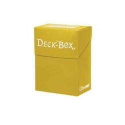 Caja de mazo Deck Box Solid Amarillo Ultra Pro.