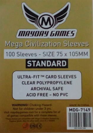Standard Mega Civilization Sleeves (75 x 105 MM)