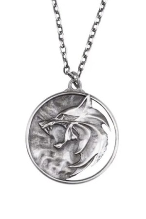 The Witcher Réplica 1/1 Collar Wolf Medallion