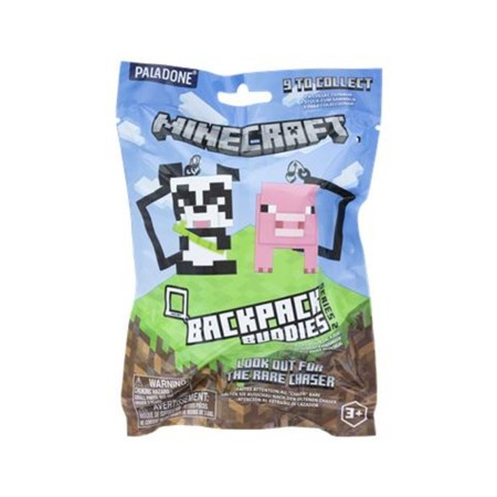 FIGURA CON COLGANTE BACKPACK BUDIES PALADONE MINECRAFT T2